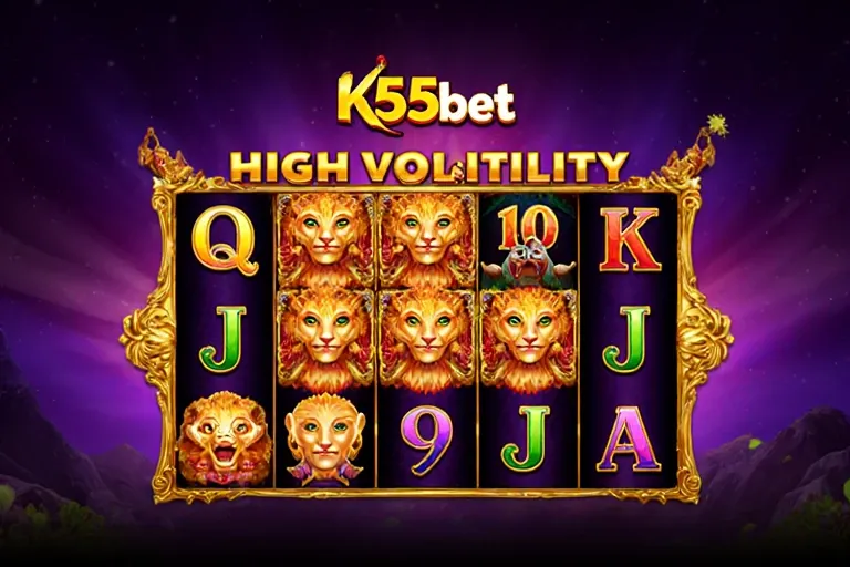 Tela do lobby do k55bet com categorias de jogos e destaque de promoções